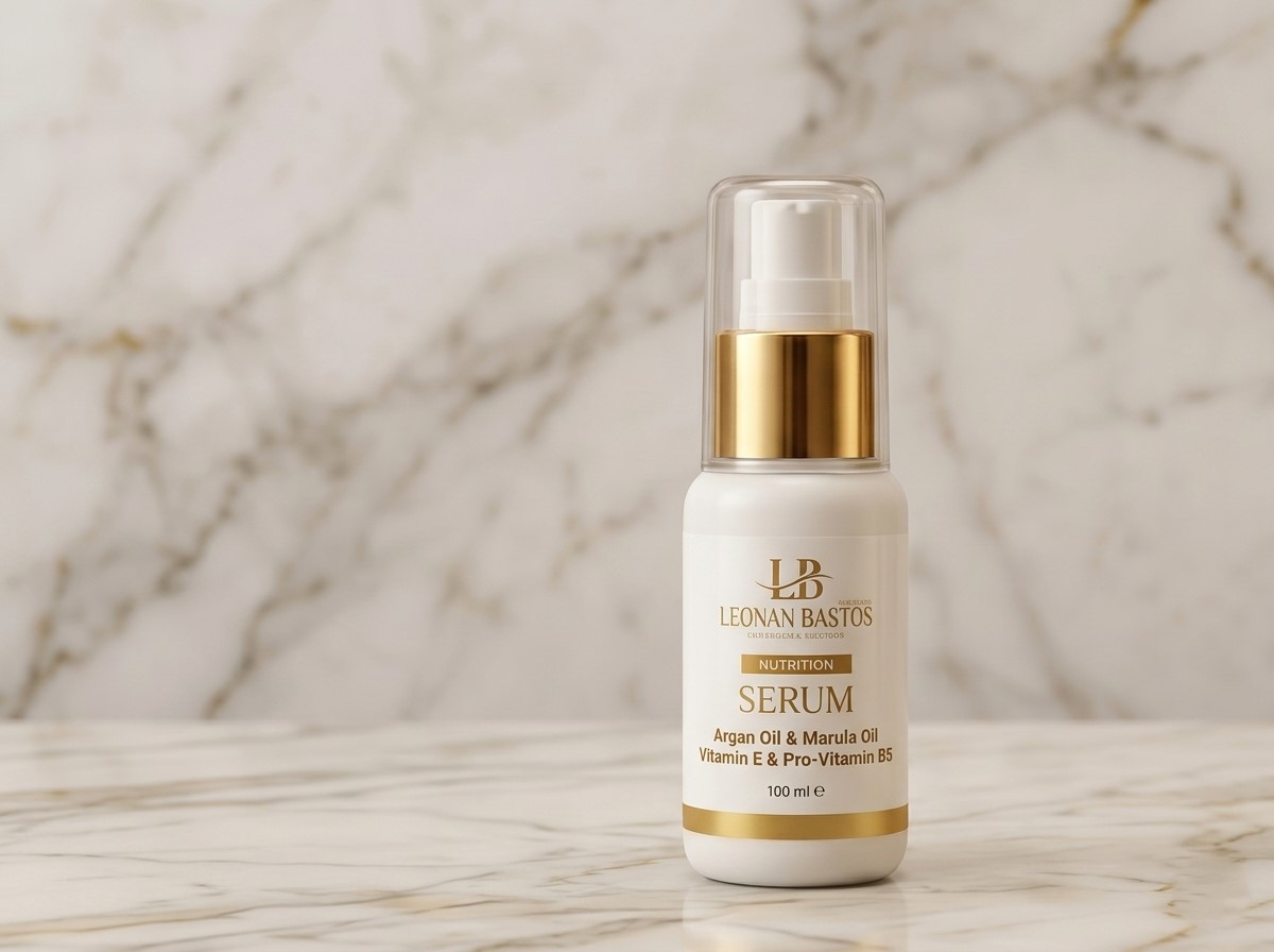 Sérum Nutrition Leonan Bastos 80ml — brilho instantâneo com Óleo de Macadâmia